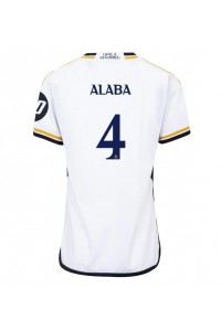 Fotbalové Dres Real Madrid David Alaba #4 Dámské Domácí Oblečení 2023-24 Krátký Rukáv